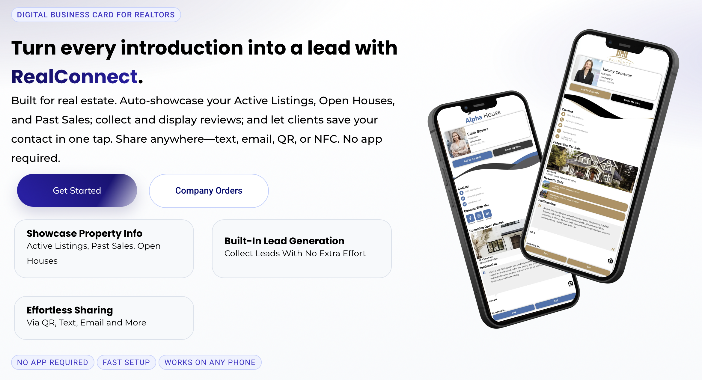 Best Digital Business Cards for Realtors 2025 comparison chart